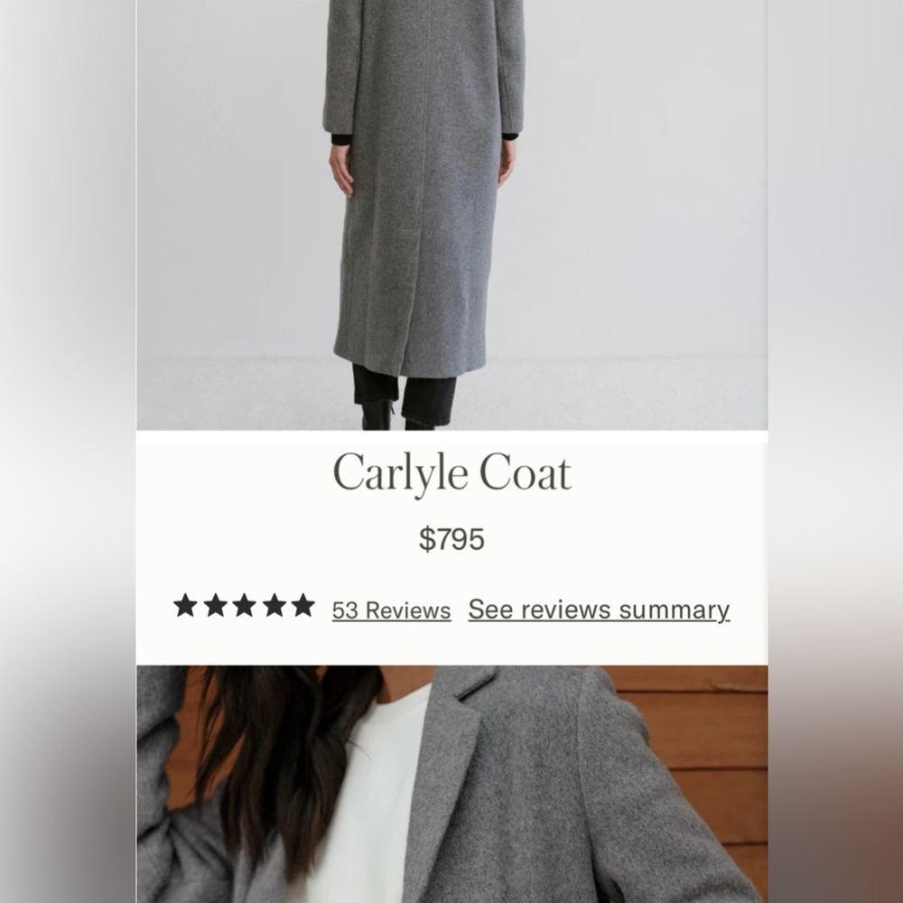 Gray Jenni Kayne Carlyle Coat NWT XS